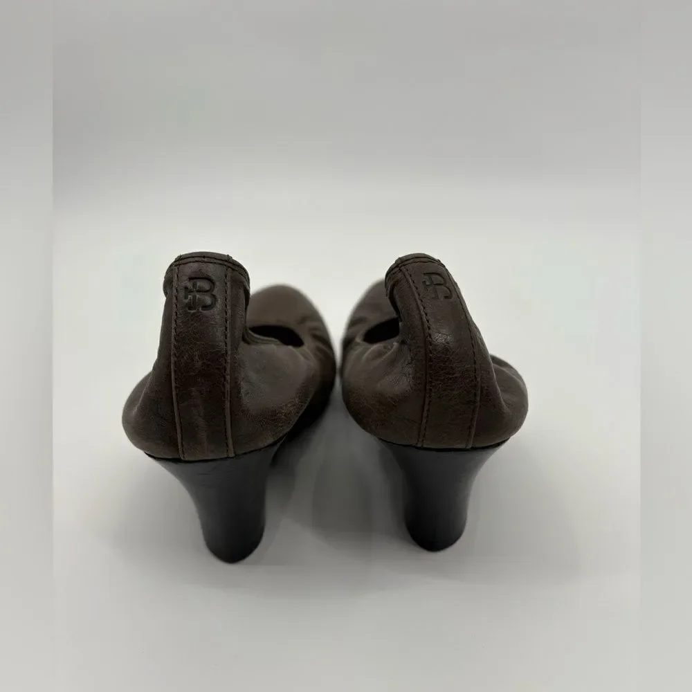Brian James | leather Brown Women's wedge Shoes | size 9